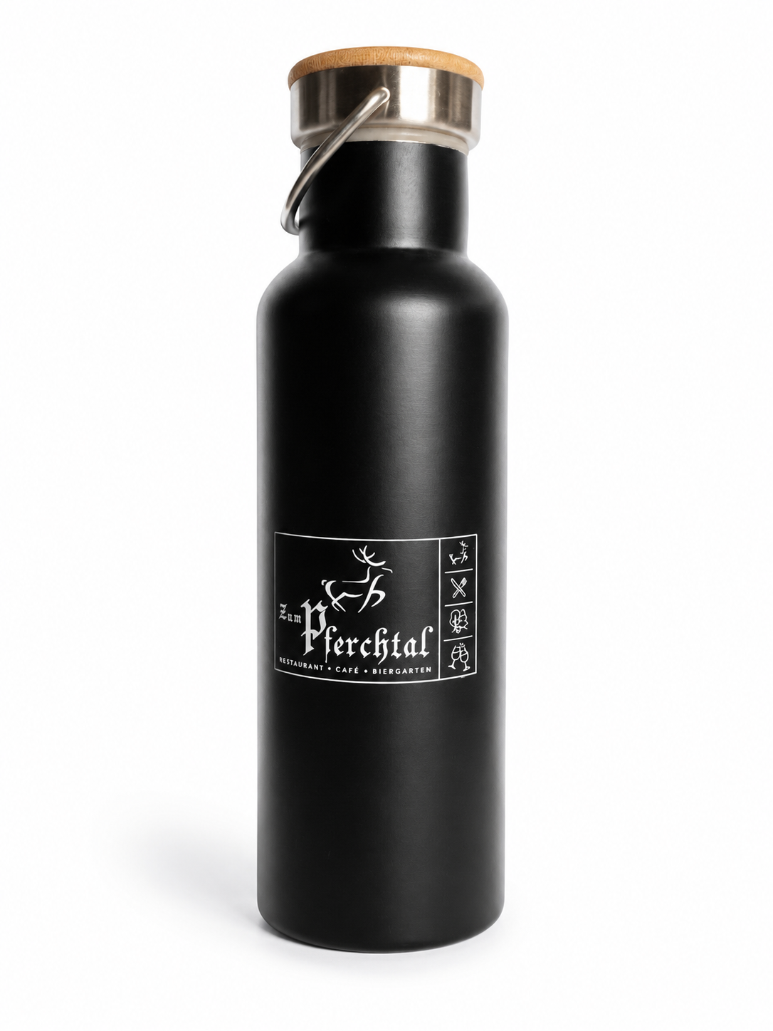 Trinkflasche 0,5 ltr. Metall Schwarz
