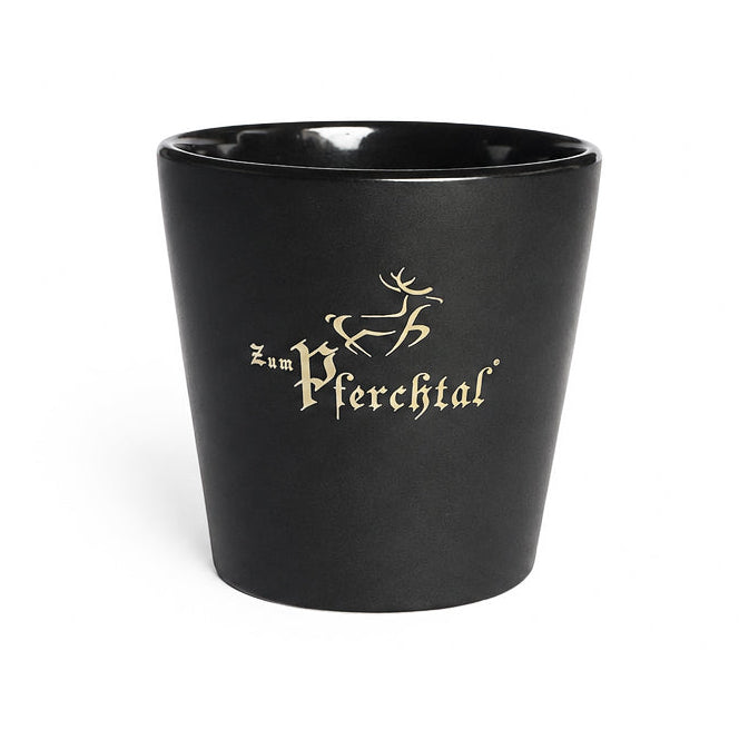 Pferchtal Kaffeebecher in Schwarz